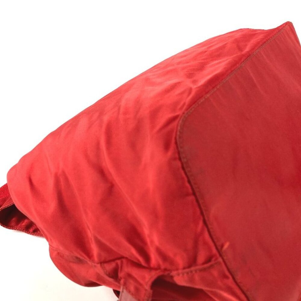 Prada Backpack Triangle Logo Nylon Red - image 5
